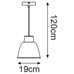 Lampa wisząca biały mat ORLO