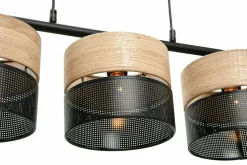 Lampa wisząca boho 3 abażury NICOL
