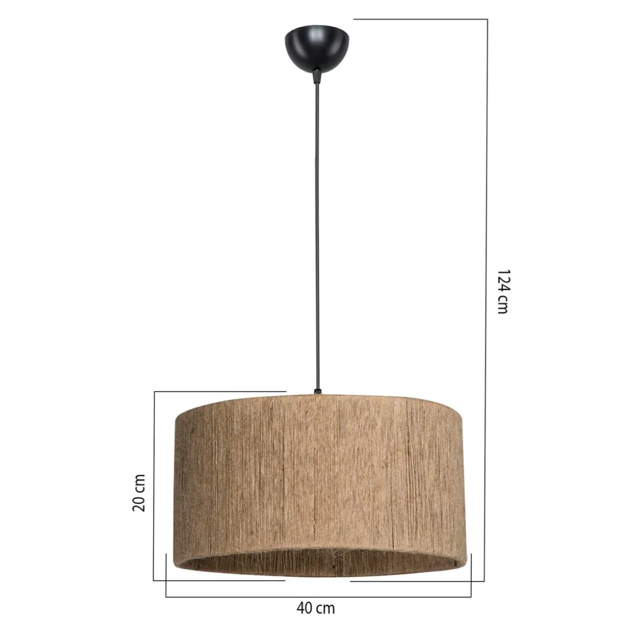 Lampa wisząca boho brązowa AFRA