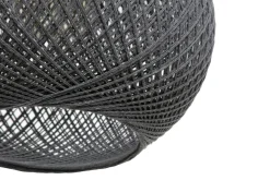 Lampa wisząca boho pleciona szara YUMAK