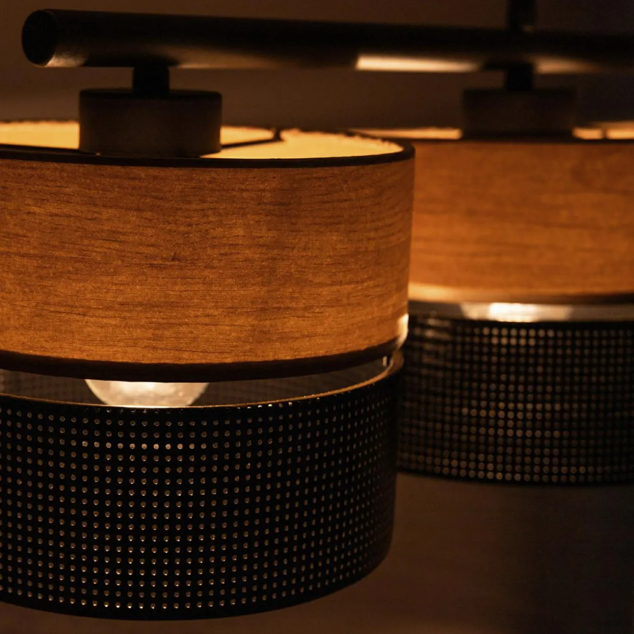 Lampa wisząca boho z abażurem NICOL IV