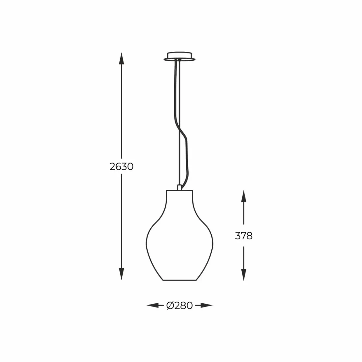 Lampa wisząca BRESSO P19066A-D28