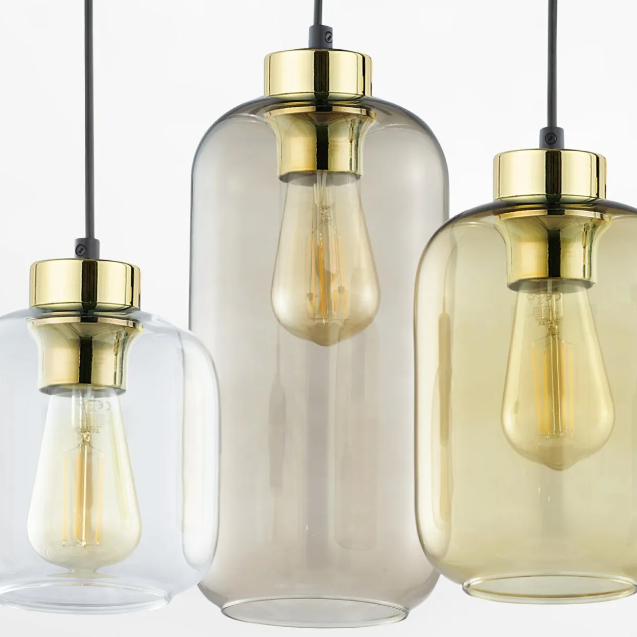 Lampa wisząca brązowa MARCO BROWN 3