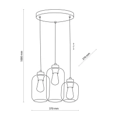 Lampa wisząca brązowa MARCO BROWN 3