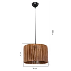 Lampa wisząca brązowa ROYA