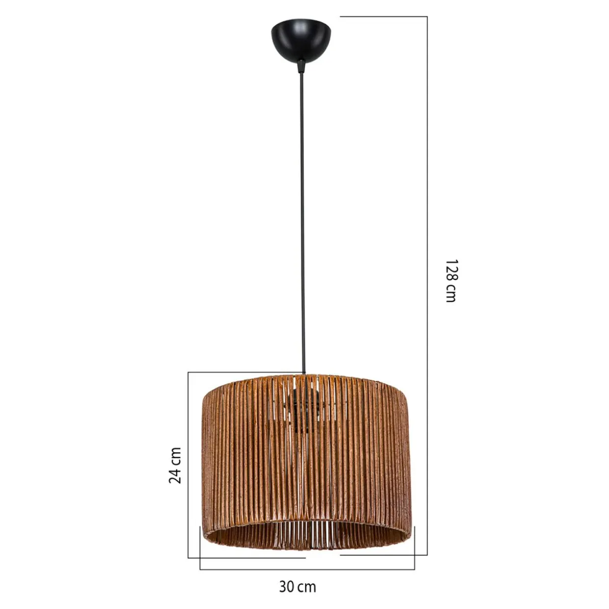 Lampa wisząca brązowa ROYA