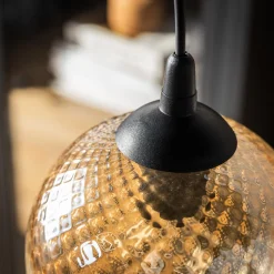 Lampa wisząca bursztynowa MIX fi 18 cm