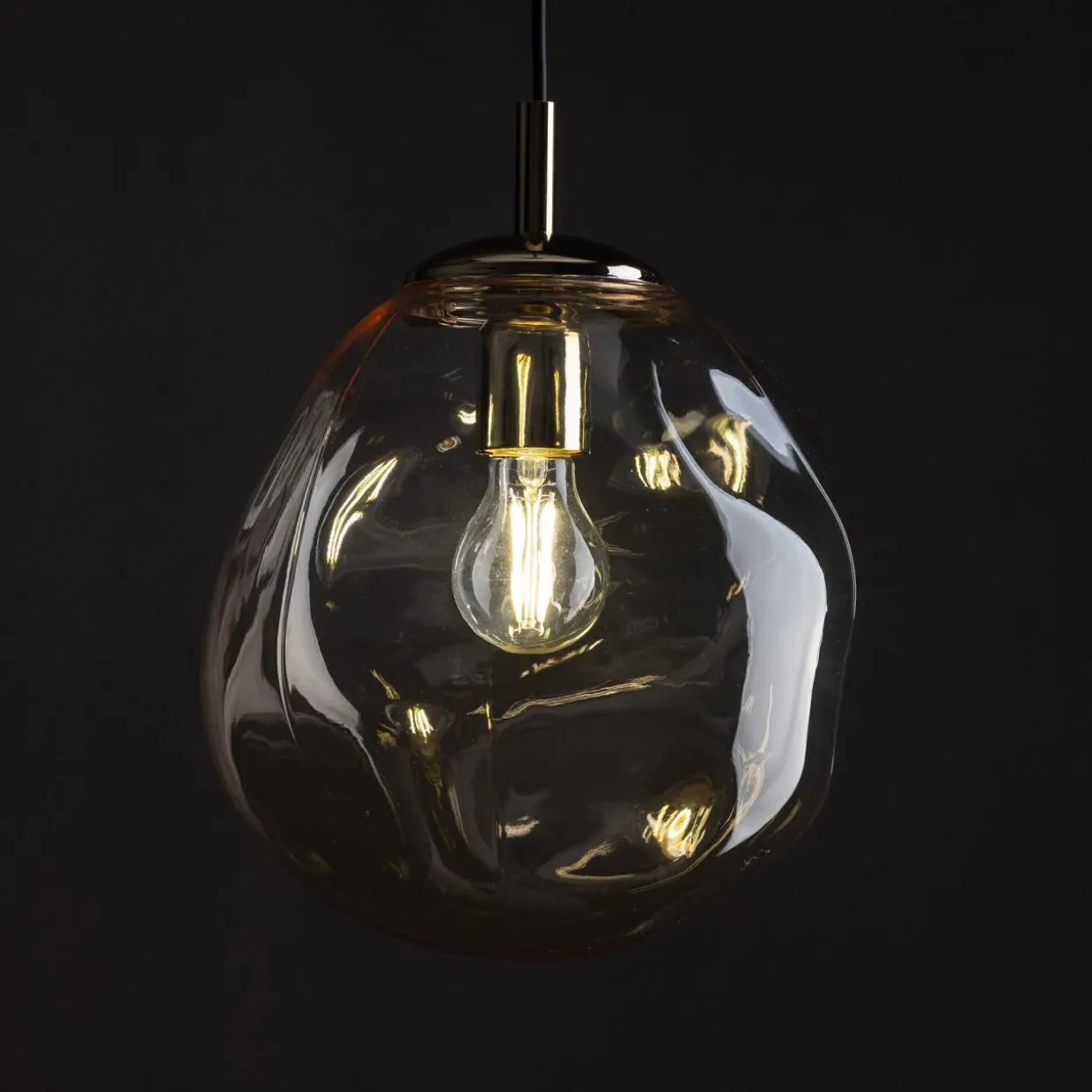 Lampa wisząca bursztynowa SOL MINI NEW