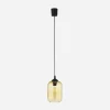 Lampa wisząca bursztynowy klosz MIX fi 14 cm