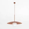 Lampa wisząca ceglana czerwień SLATE BRICK GLASS