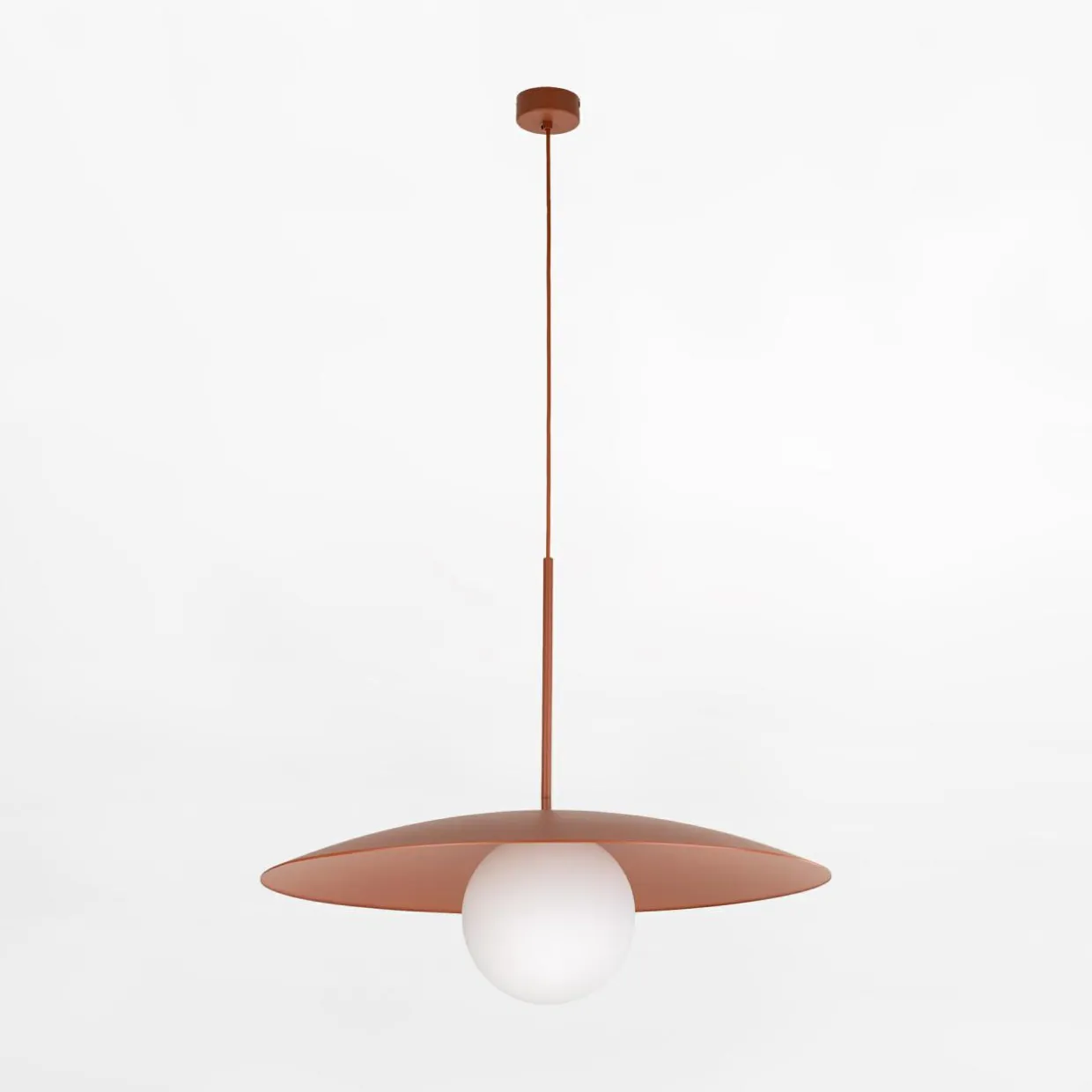 Lampa wisząca ceglana czerwień SLATE BRICK GLASS