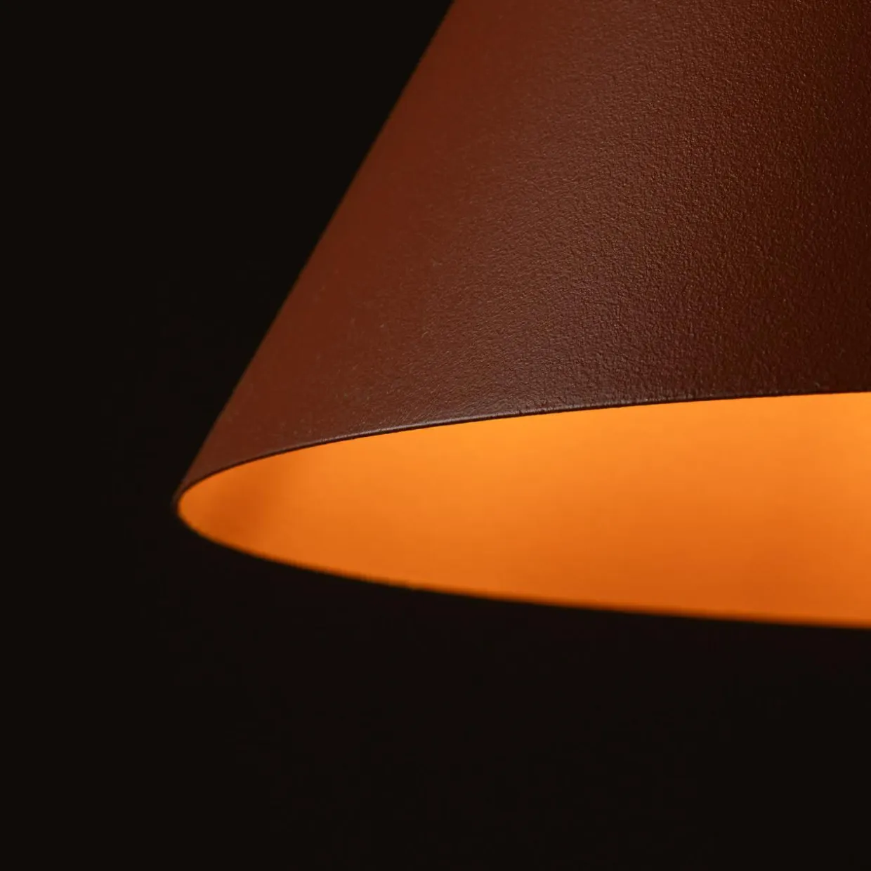 Lampa wisząca ceglana czerwień CONO