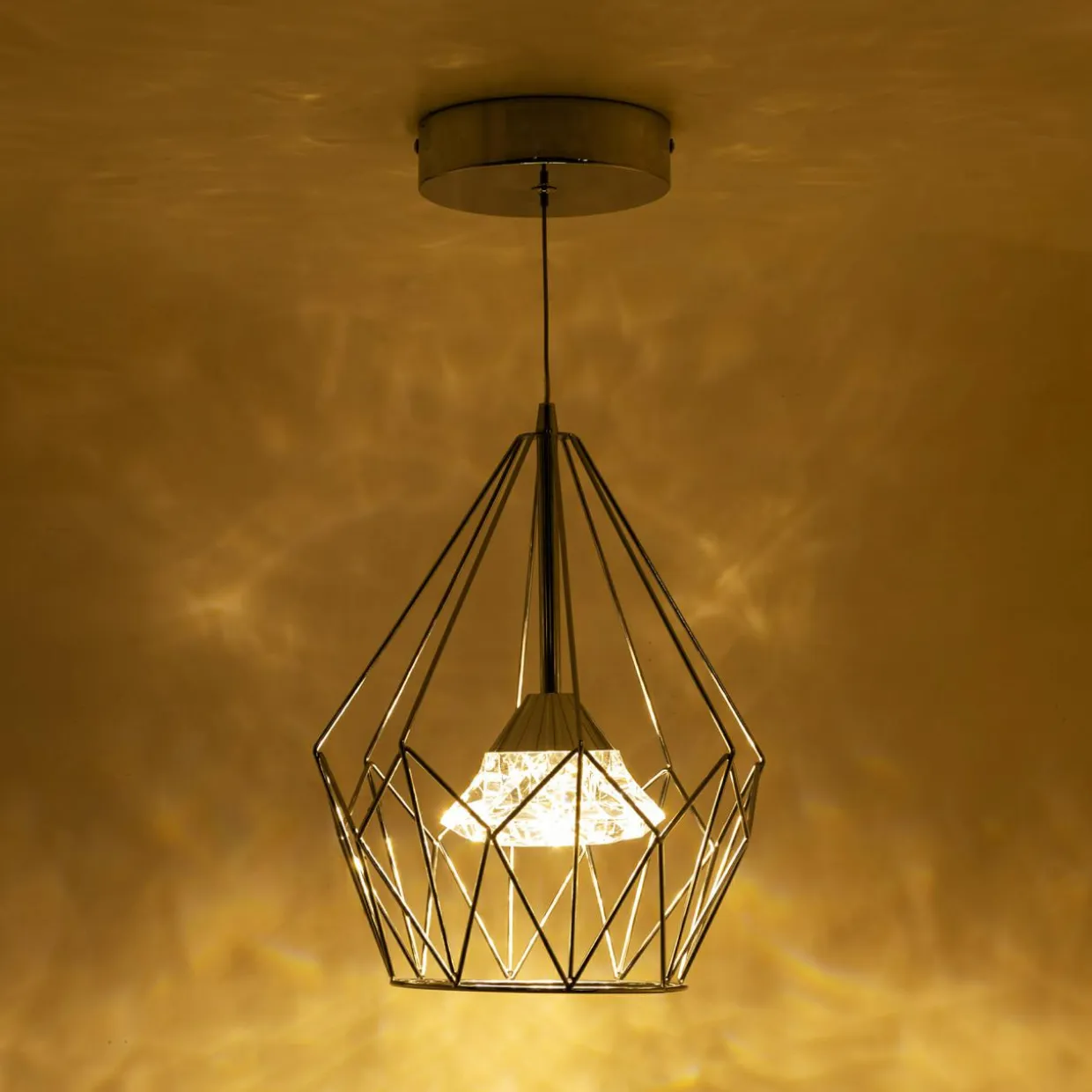 Lampa wisząca chrom AMY