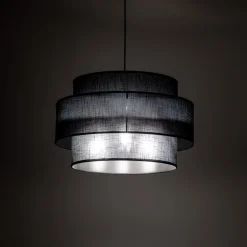 Lampa wisząca czarna CALISTO fi 50 cm