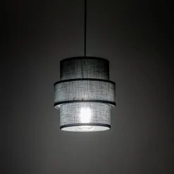 Lampa wisząca czarna CALISTO fi 20 cm