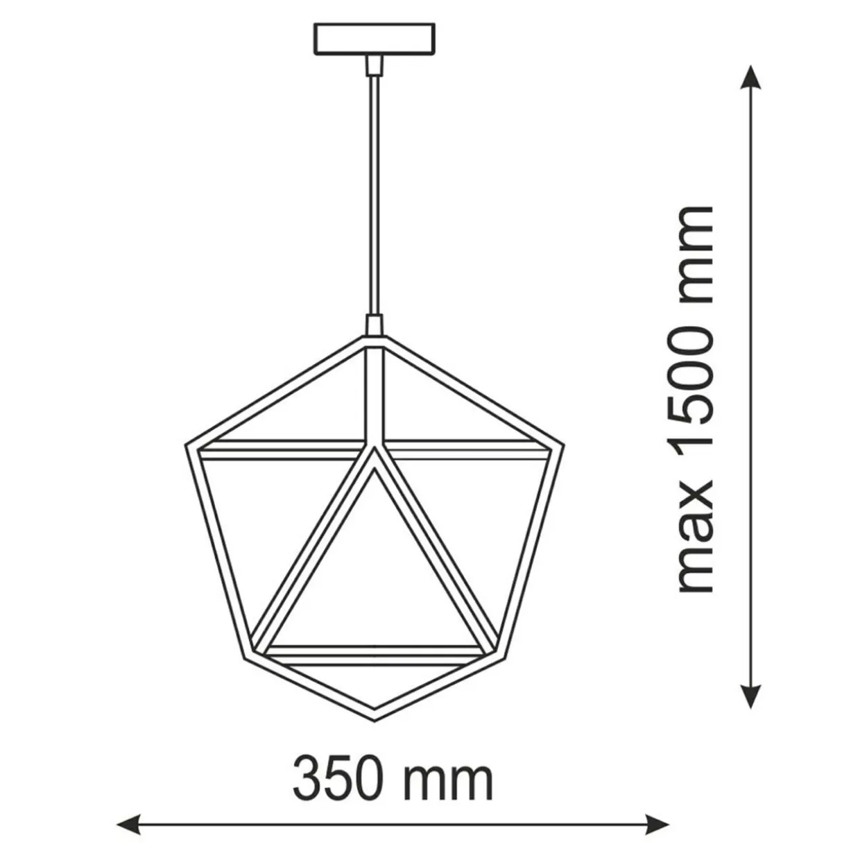 Lampa wisząca czarna DENMARK