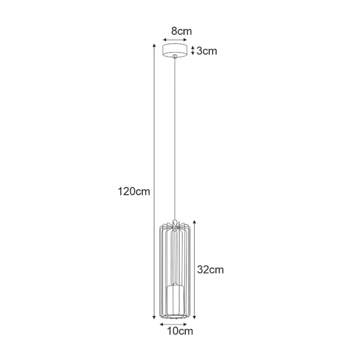 Lampa wisząca czarna FALCON