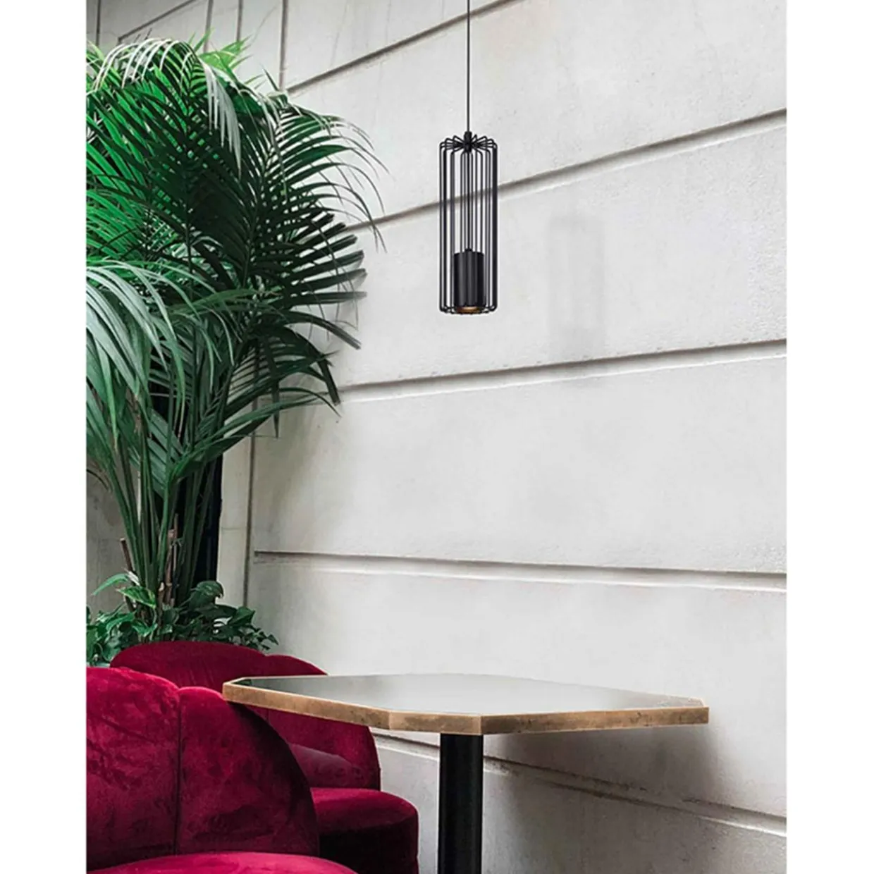 Lampa wisząca czarna FALCON