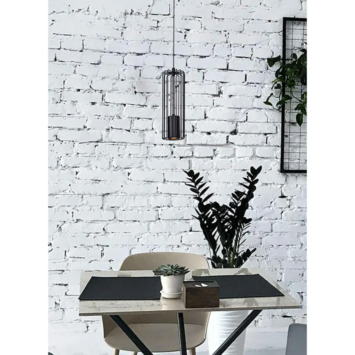 Lampa wisząca czarna FALCON