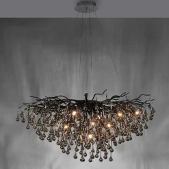 Lampa wisząca czarna ICICLE