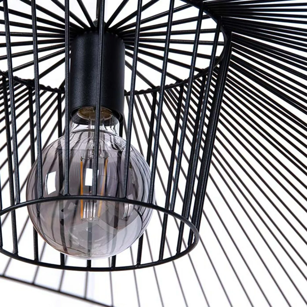 Lampa wisząca czarna KAPELUSZ
