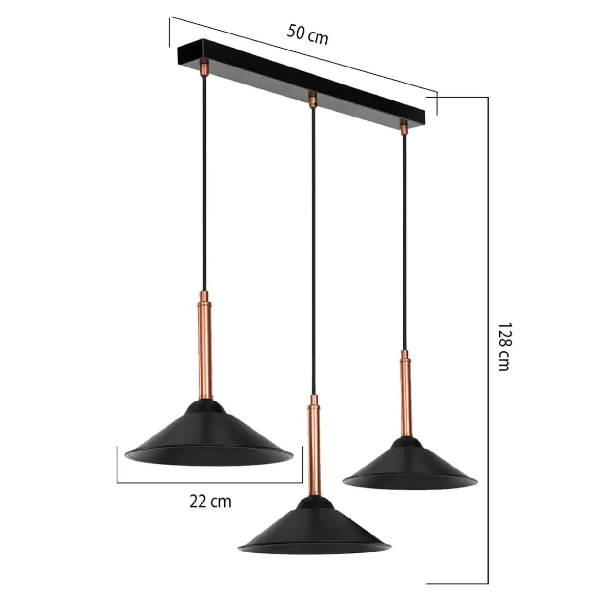 Lampa wisząca czarna MANDARIN III