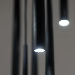 Lampa wisząca czarna PIANO BLACK X