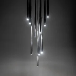 Lampa wisząca czarna PIANO BLACK X