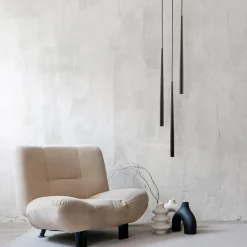 Lampa wisząca czarna PIANO BLACK III