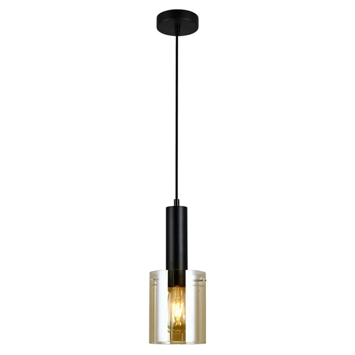 Lampa wisząca czarna SARDO