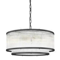 Lampa wisząca czarna SERGIO 50 cm