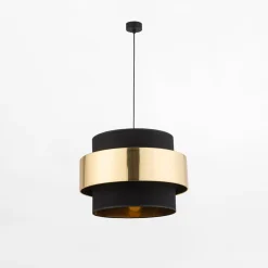 Lampa wisząca czarno-złota CALISTO NEW fi 50 cm