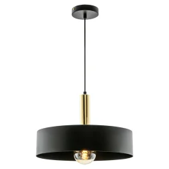 Lampa wisząca czarno-złota LEO 40,5 cm