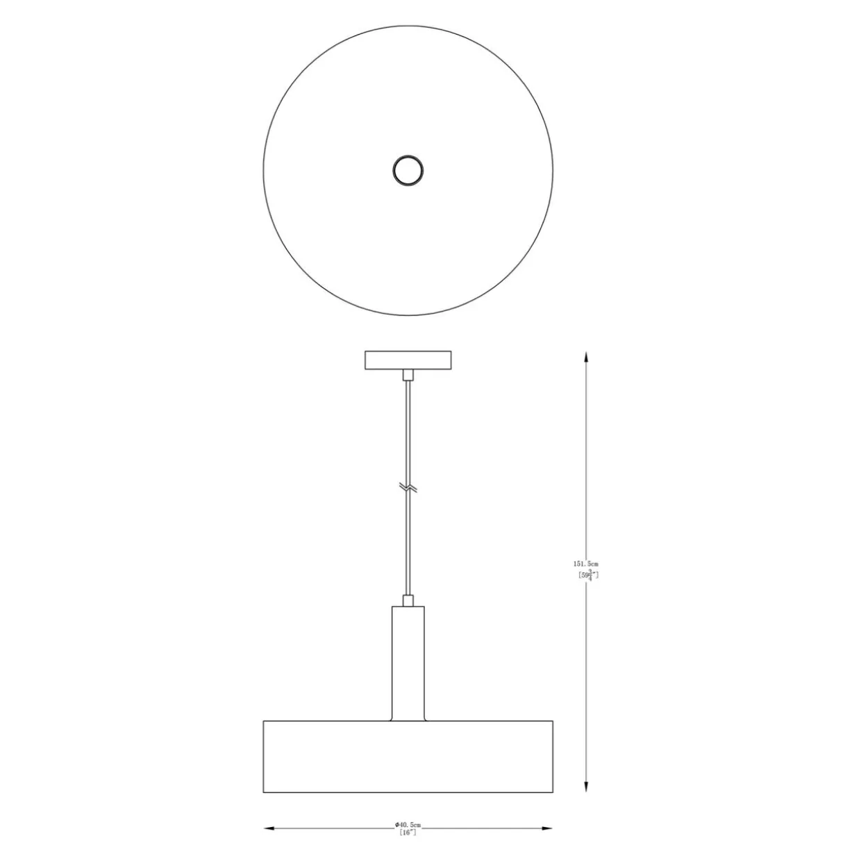 Lampa wisząca czarno-złota LEO 40,5 cm