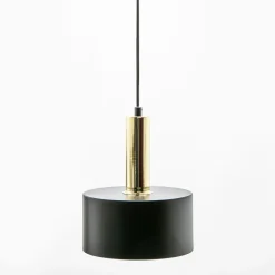 Lampa wisząca czarno-złota LEO 20 cm
