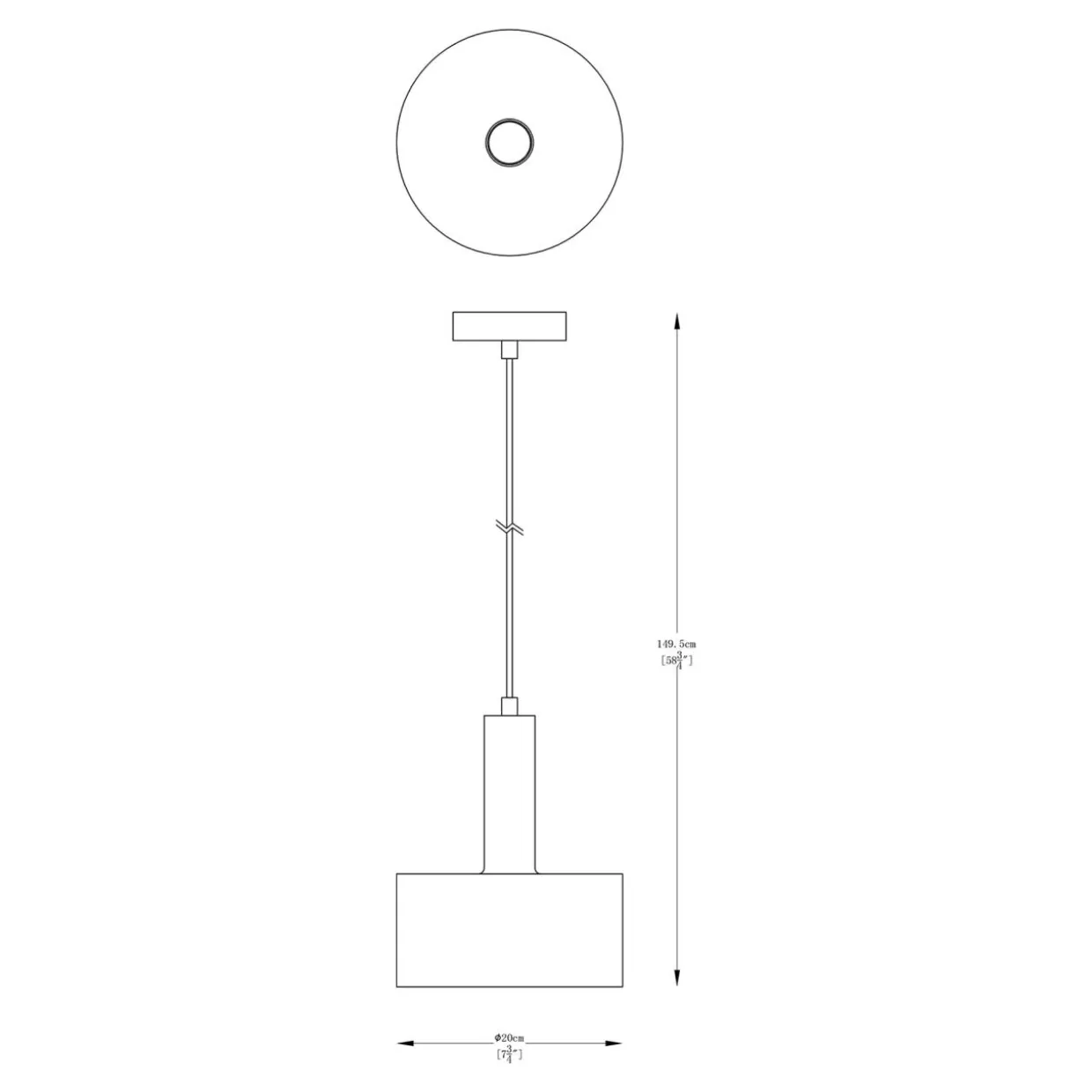 Lampa wisząca czarno-złota LEO 20 cm