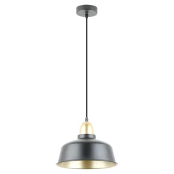 Lampa wisząca czarno-złota MENSA