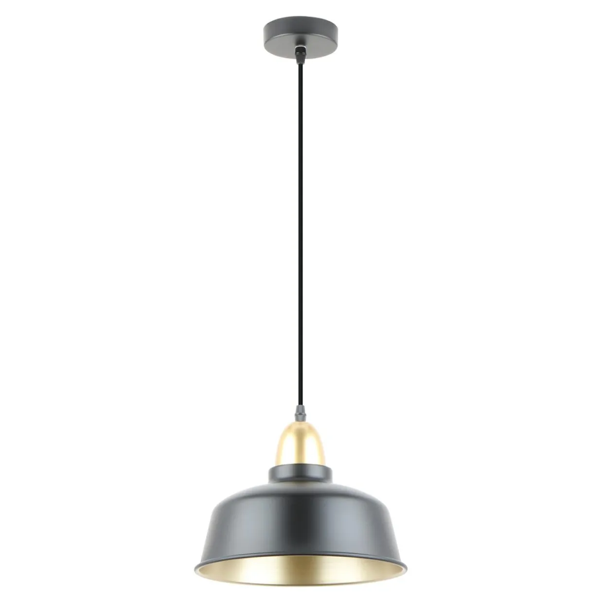 Lampa wisząca czarno-złota MENSA
