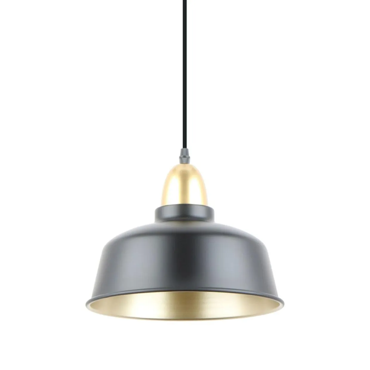 Lampa wisząca czarno-złota MENSA