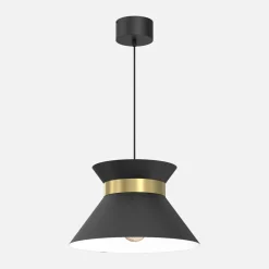 Lampa wisząca czarno-złota NORGE