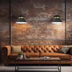 Lampa wisząca czarno-złota NORGE