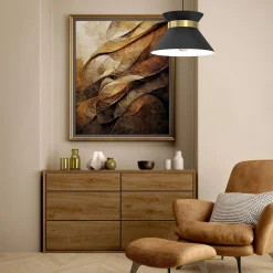 Lampa wisząca czarno-złota NORGE