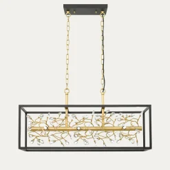 Lampa wisząca czarno-złota SPRING