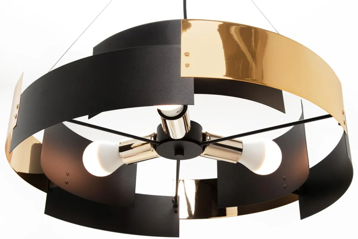 Lampa wisząca czarno-złota TORI