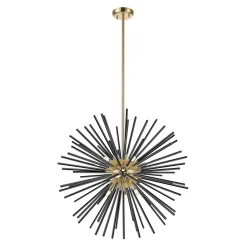 Lampa wisząca czarno-złota URCHIN