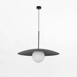 Lampa wisząca czarny mat SLATE BLACK GLASS