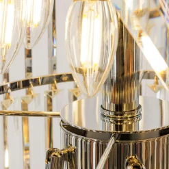 Lampa wisząca do salonu glamour chrom LUXE 330 cm