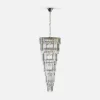 Lampa wisząca do salonu glamour chrom LUXE 160 cm