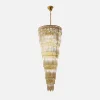 Lampa wisząca do salonu glamour złota LUXE 160 cm