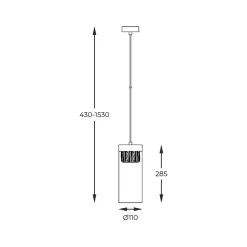 Lampa wisząca GEM P0389-01D-F7AC